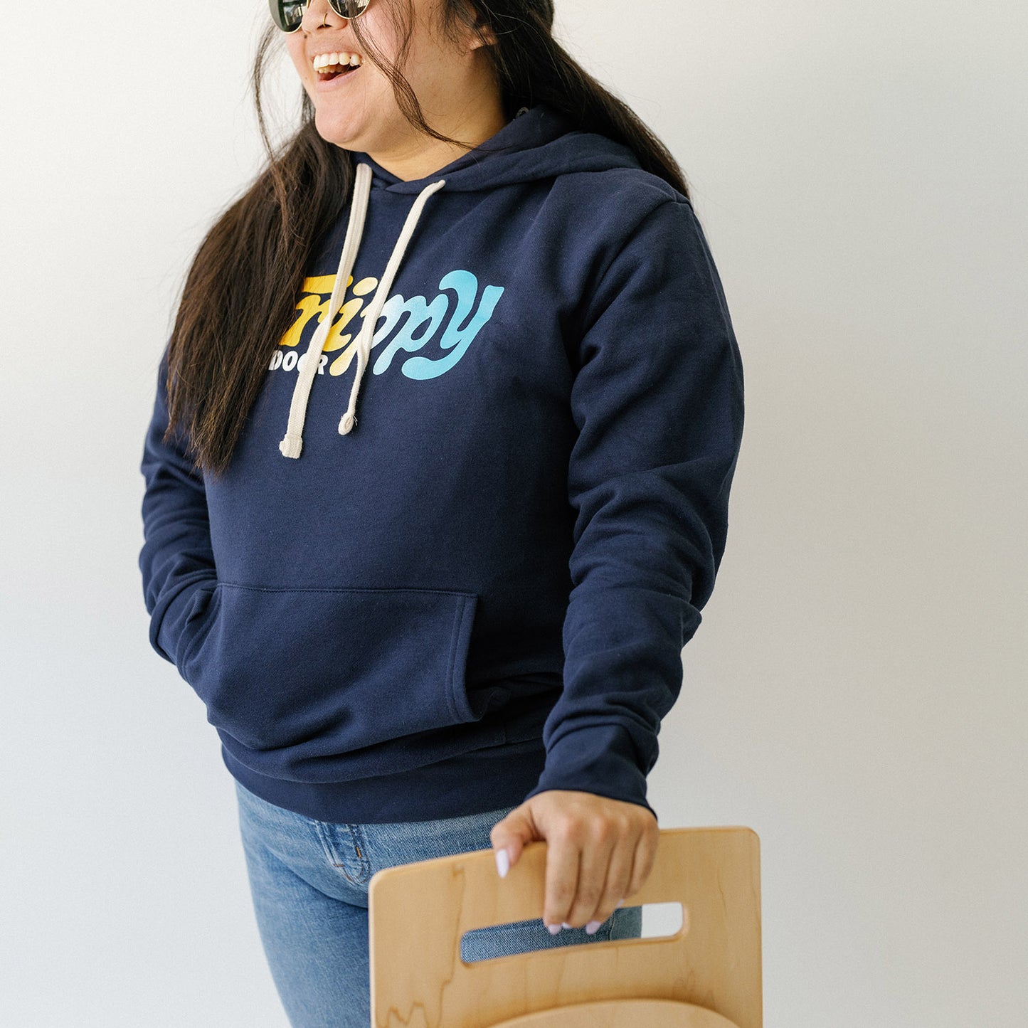 Wave One Hoodie - Navy
